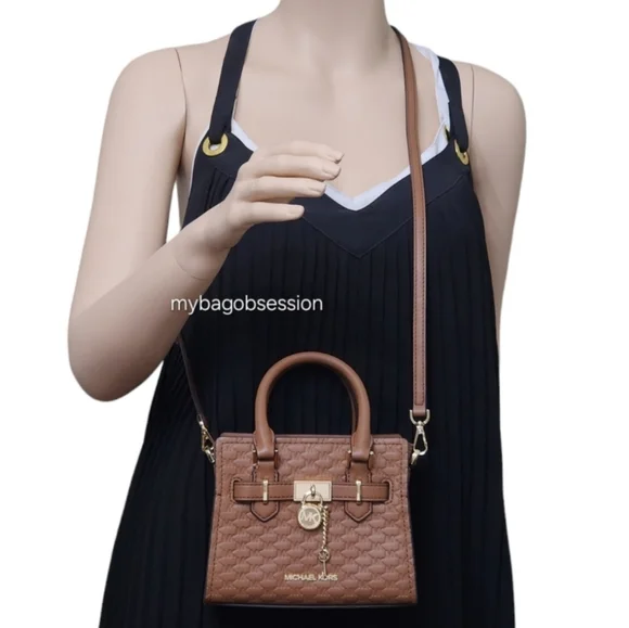 Michael Kors Hamilton Extra Small Brown Crossbody - Picture 8 of 9